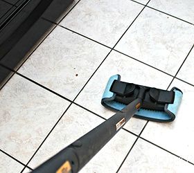clean your entire kitchen using steam, cleaning tips, kitchen design, Steaming the floors
