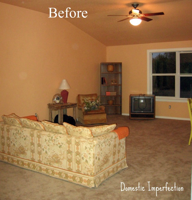domestic imperfection home tour, home decor, The living room before