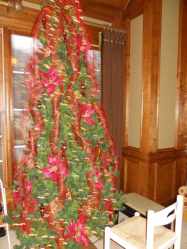 q as i promised here is more holiday decor featured below is a tree that i did last, christmas decorations, seasonal holiday decor, In process