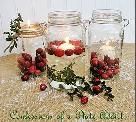 fun and easy christmas candle favorites, seasonal holiday d cor, Mason jar Christmas candles add some farmhouse style to your holiday decor