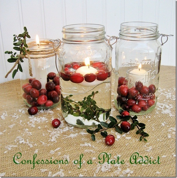 fun and easy christmas candle favorites, seasonal holiday d cor, Mason jar Christmas candles add some farmhouse style to your holiday decor
