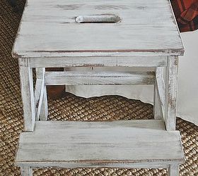 ikea hack beckvam step stool makeover, painted furniture, I used miss mustard seeds milk paint in grainsack for the paint
