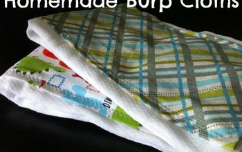 Homemade Personalized Baby Burp Cloth