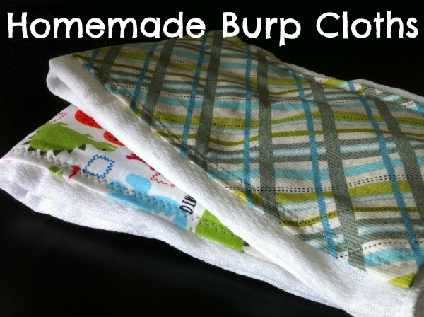 homemade personalized baby burp cloth, cleaning tips, go green, Pretty personalized homemade and practical What could be a better gift for a new baby or expectant mother
