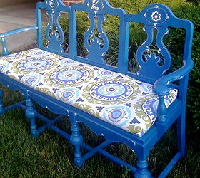 chair bench, painted furniture, repurposing upcycling, Custom Pad for Chair Bench