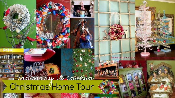 my christmas home tour w reality based video, christmas decorations, seasonal holiday decor, wreaths, Christmas trees wreaths nativities and other decor