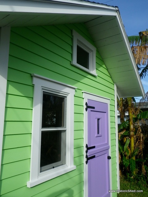 custom artist studio shed, craft rooms, doors, outdoor living, A cypress bead board dutch door is located on one end