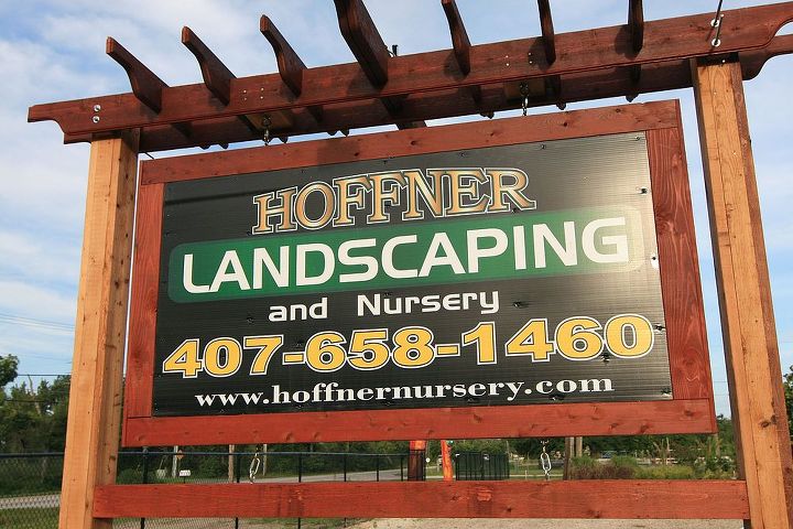 welcome to our nursery, gardening, Cant miss our new sign