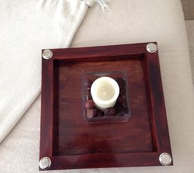 easy diy ottoman coffee table tray, crafts, home decor