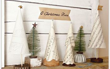 Vintage Style Mini Christmas Trees