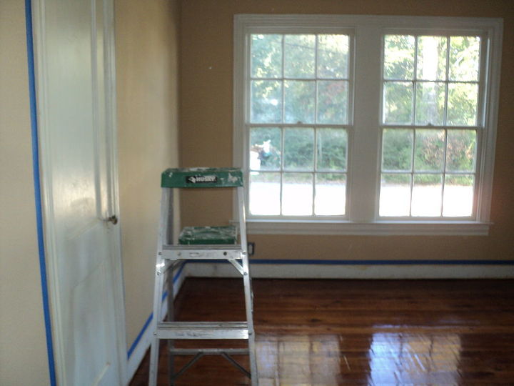 bedroom turned into a office after we flipped a house, flooring, hardwood floors, new office