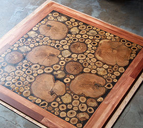 burl floor handmade, diy, flooring, woodworking projects, The finished Log Floor