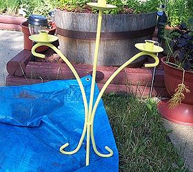 how to turn a thrift store candlestick into fun garden art, crafts, flowers, gardening
