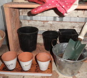 organizing and creating a potting shed, gardening