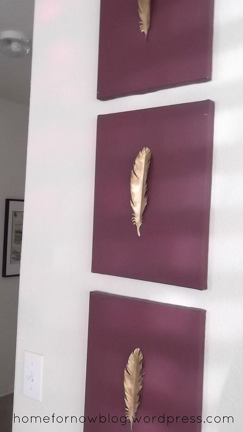 target inspired feather wall art, crafts, home decor