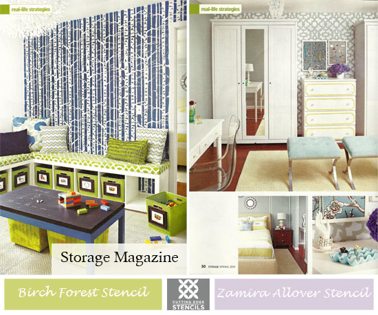 we ve been featured, home decor, painting, Storage Magazine features Cutting Edge Stencils