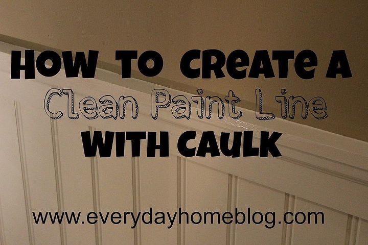 how to create a straight paint line using caulk, home maintenance repairs, how to