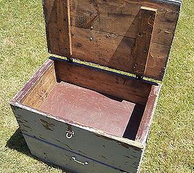 toolbox turned nightstand, bedroom ideas, home decor, painted furniture, Tool box before A perfect hideaway for books and great storage