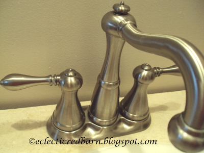 spots on your brushed nickel faucets, bathroom ideas, cleaning tips, home maintenance repairs, kitchen design, plumbing, Check out my faucets after using this miracle cleaner
