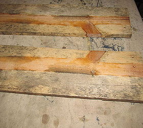 q help beauty in pallet wood 2 what to do, Its obvious that these were side by side cuts off the same tree I wish I could have found the final cut as well