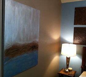 guest bedroom decorating, bedroom ideas, home decor, I actually painted the picture myself