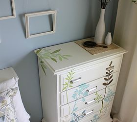 diy decal dresser, painted furniture