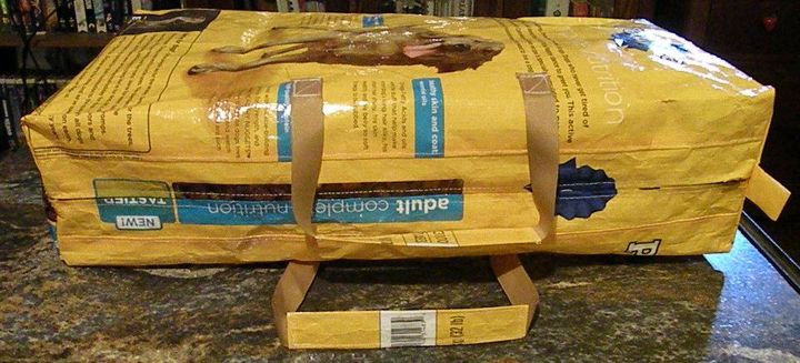 recycled pet food bags, repurposing upcycling