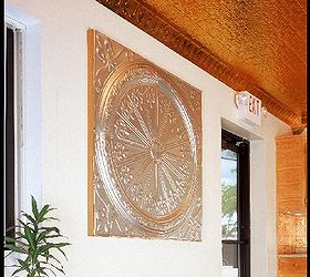metal ceiling tiles give an extravagant luxurious look to any space, decks, kitchen design, tiling, wall decor