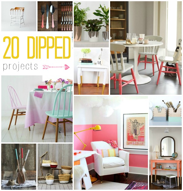 20 paint dipped projects diy project of the week, painted furniture