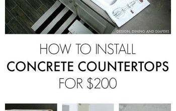 My Experience Installing Concrete Countertops for Only $200!