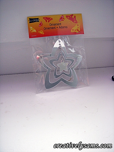 terra cotta wind chime, crafts, These are the Plastic Mirror Stars found at Michaels that inspired the project