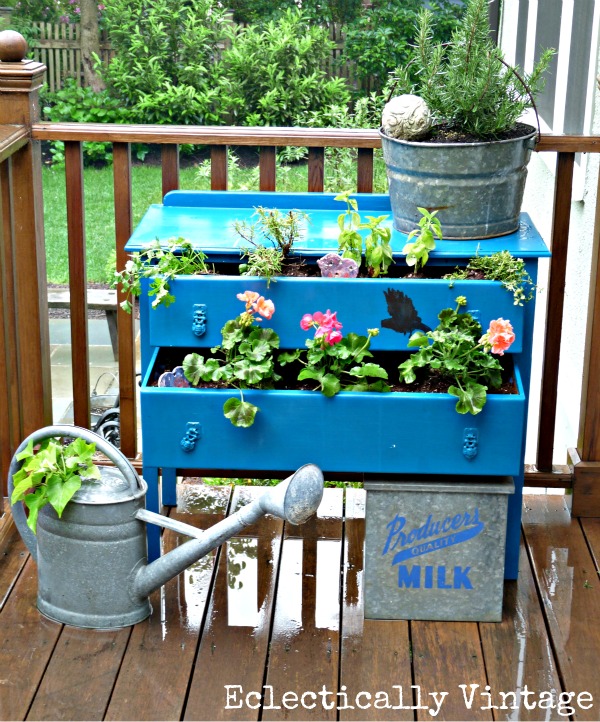 my favorite projects of 2012, crafts, gardening, home decor, repurposing upcycling, Thrift store dresser turned outdoor planter