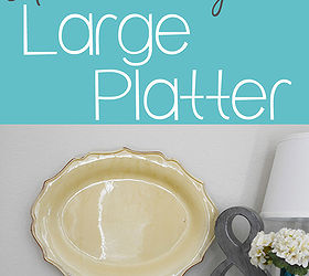 how to hang a large platter, diy, gardening