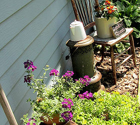 adding interesting junk to your flower gardens, flowers, gardening