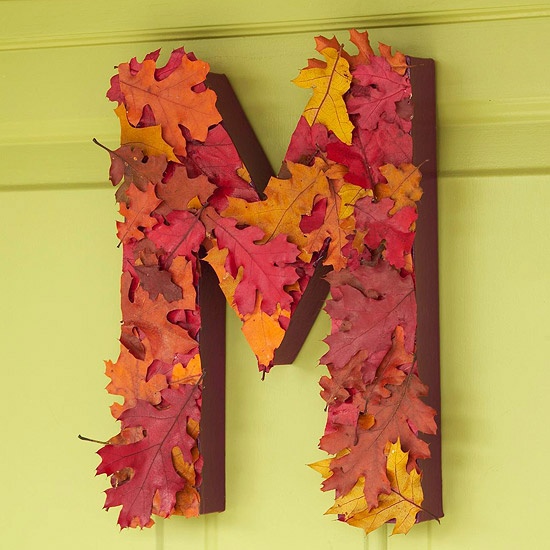 easy monogram wreaths, crafts, seasonal holiday decor, wreaths, I have purchased large paper mache letters like this from Michaels You can paint the letter then glue on silk leaves If you have a metal door glue magnets on the back for a seamless look