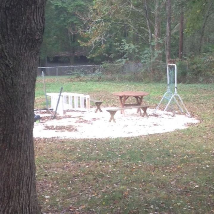 removed above ground pool and now have big circle of sand in yard