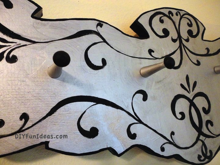upcycled coat rack to lovely jewelry organizer, crafts, repurposing upcycling