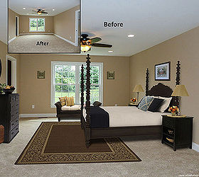virtual staging before after bedroom photo of the week, bedroom ideas, home decor, Master bedroom virtual staging photo courtesy of VSP