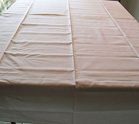 faux batik and tie dye patriotic table cloth, crafts, patriotic decor ideas, seasonal holiday decor, Creating pre folded pleats with a hot iron will help with keeping the design pattern in line