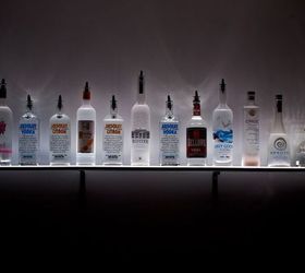 led lighted wall mounted liquor shelves bottle display, WALL MOUNTING SHELF