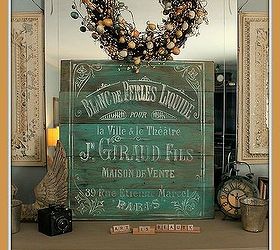 beautiful french pallet art for spring, crafts, home decor, living room ideas, pallet, repurposing upcycling