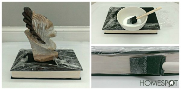 hollow book phone charging station, crafts, repurposing upcycling