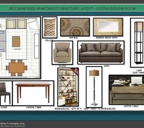 e design mood boards amp floor plans, Furniture selection and space planning for new apartment move in