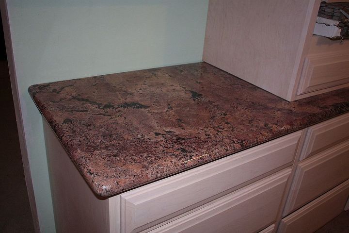 i used granite, countertops, home decor, kitchen design, red granite for the countertops