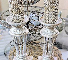 candle and candlestick decoration ideas, crafts, home decor, repurposing upcycling, For full tutorial you can go here
