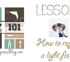 diy 101 how to replace a light fixture, diy, electrical, how to, lighting