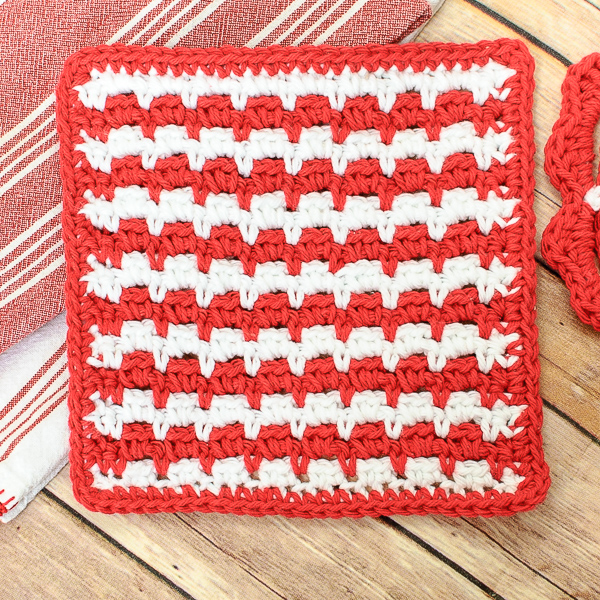 colorful and happy dishcloth pattern, crafts