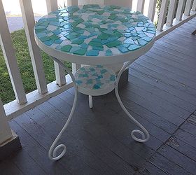 patio table makeover, outdoor furniture, painted furniture