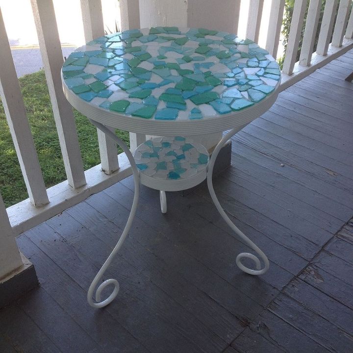 patio table makeover, outdoor furniture, painted furniture