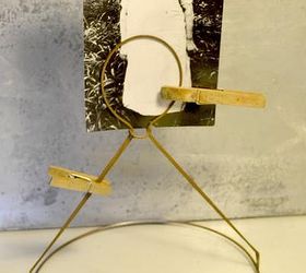 need some unique ideas for photo displays, crafts, home decor, repurposing upcycling, The metal skeleton from an old lamp